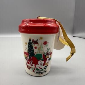 Walt Disney World Starbucks Christmas Ornament NWT 2021 red